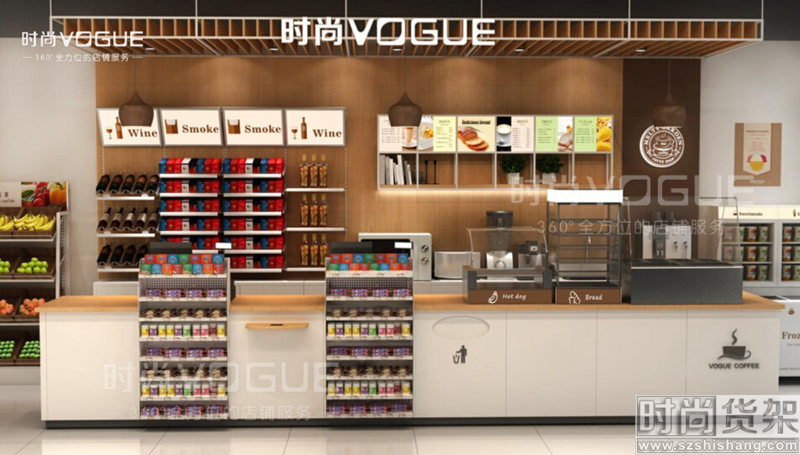 便利店收銀區(qū)陳列