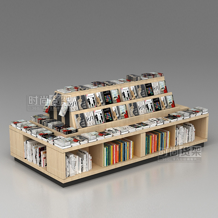 木質(zhì)多層圖書(shū)展臺(tái)